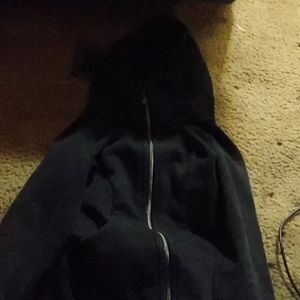 Black zip up lulu lemon hoodie